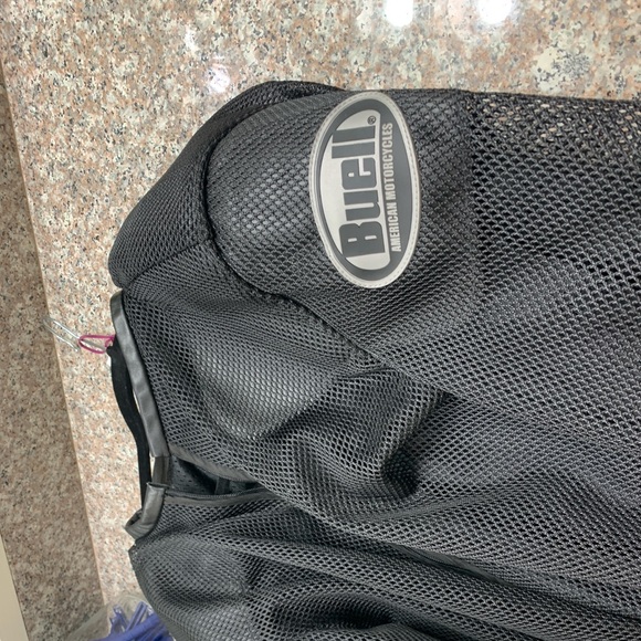 BUEL / Vanson Riding Cafe Jacket MESH/LEATHER with armour - Picture 6 of 8